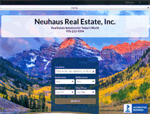 Tablet Screenshot of neuhausrealestate.com